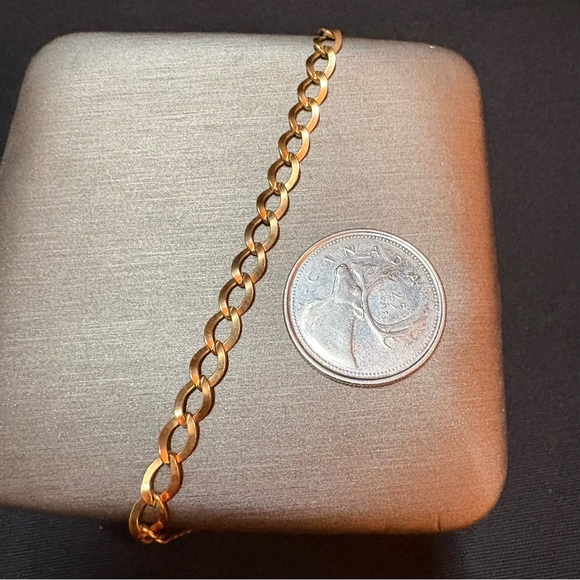 Classic Chunky 12K Gold Filled Link Bracelet - Picture 4 of 6